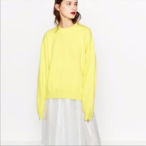 Zara yellow sweater